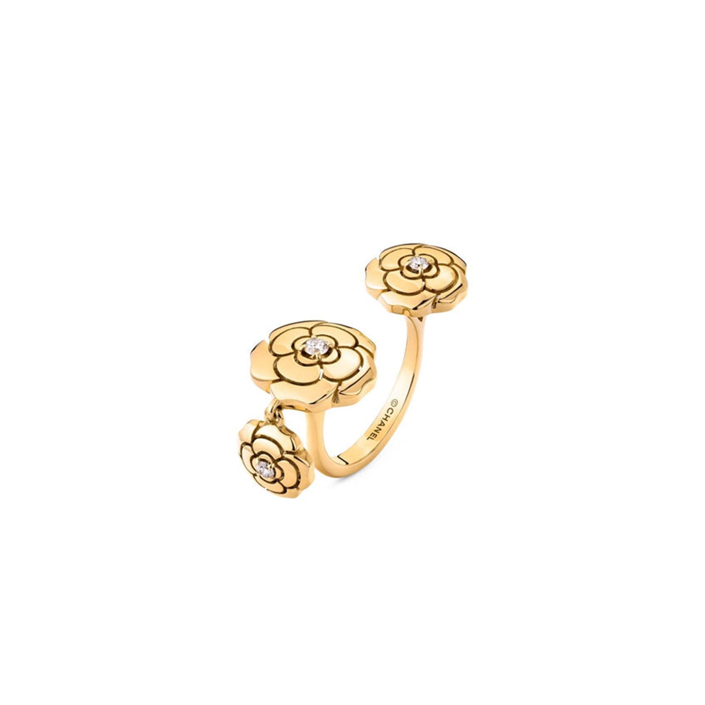 Ch*el extrait de camÉlia charms ring j11873